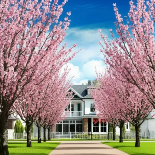 黛安的房子在樱桃木街。