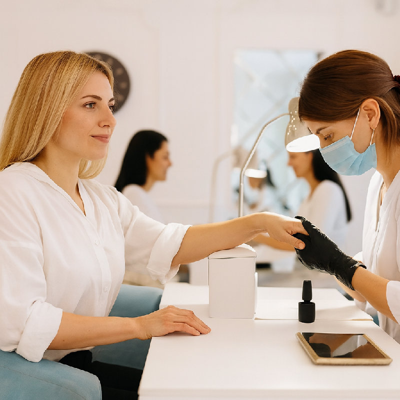 忙碌的一周后，我犒劳自己做了个指甲护理。