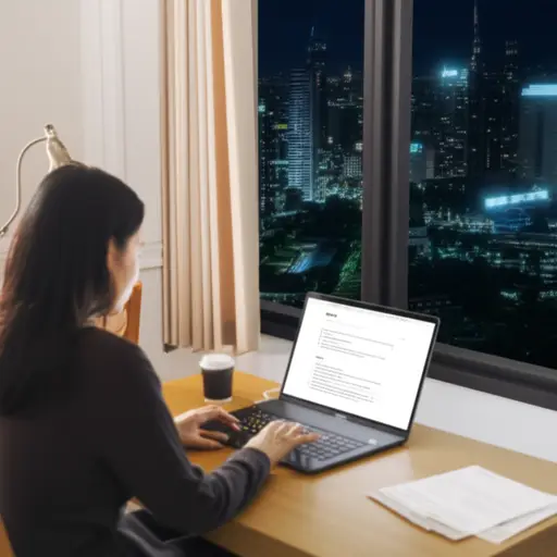 我不得不在家完成这项工作。