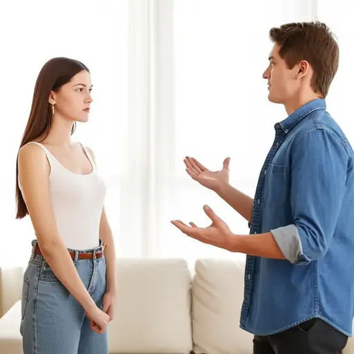 即使在争吵中，她也保持冷静。