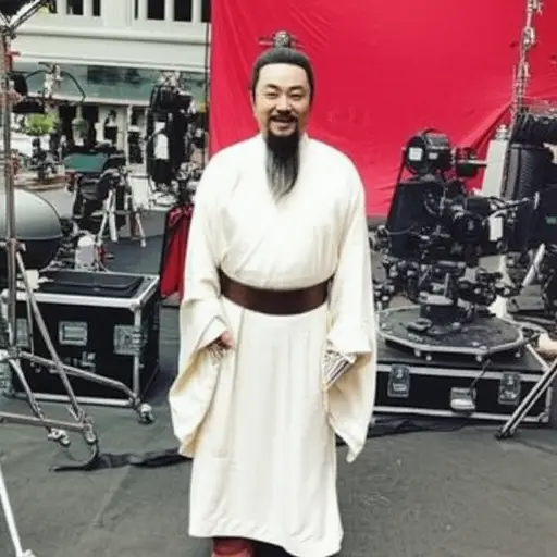 他为电影角色留了胡须。