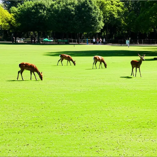我们在旅行期间参观了一个鹿园。