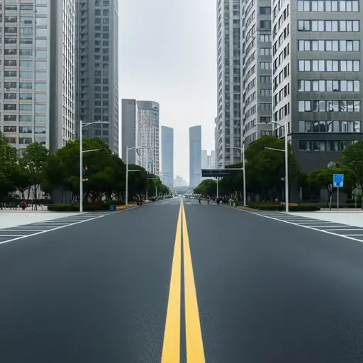 这条路直通市中心。