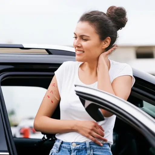 她幸运地避免了严重受伤。