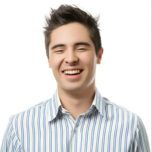 他真的让我发笑。