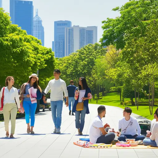 我们国家的人们生活在一个多种族的社会中。