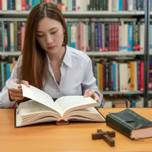 她研究基督教及其历史。