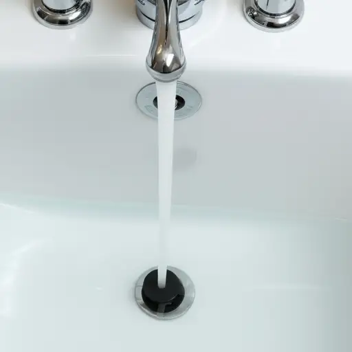 在给浴缸注水前，记得把塞子塞进排水口。