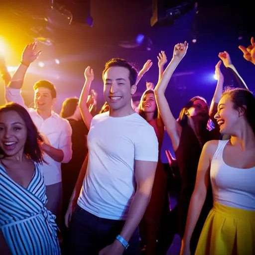 我们在俱乐部跳了一整晚舞，我真的很享受和女孩们在一起的时光。