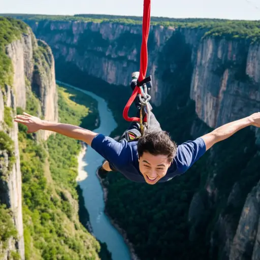 蹦极跳跃是一次激动人心的冒险。