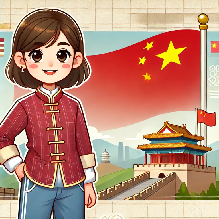 一个从中国来的女孩。