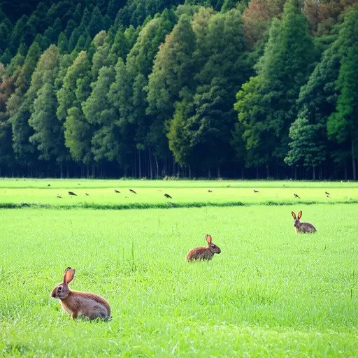 乡村是观赏有森林和野生动植物的自然区域的最佳地点。