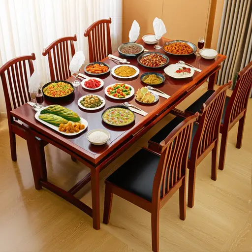 我们有八个人来吃晚饭。