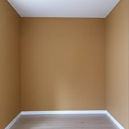 这个房间的墙壁漆成了棕色。