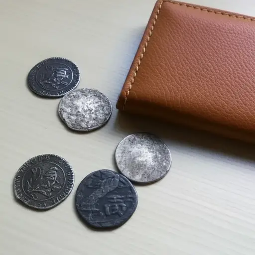 一些旧硬币是银制的。