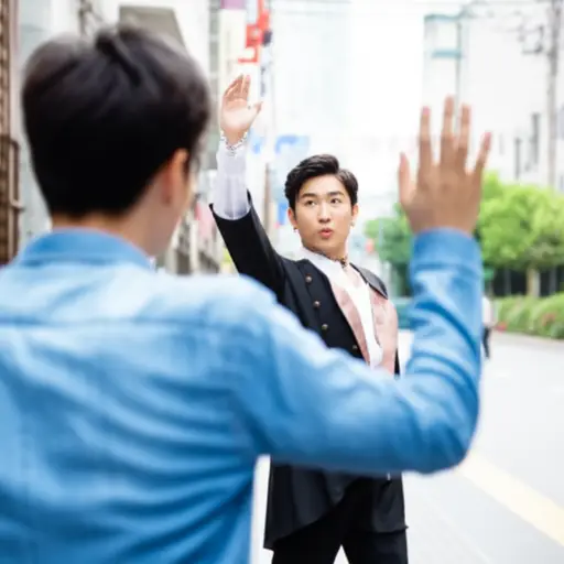 我转过身，看到叫我的人是那位歌手！！