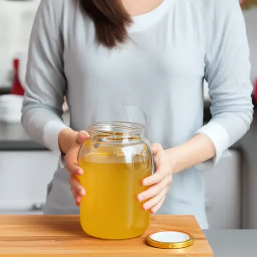 她打开了那罐蜂蜜。