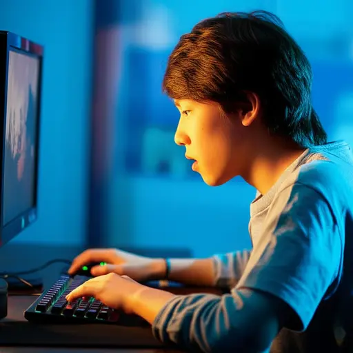 有些人非常喜欢电脑游戏。