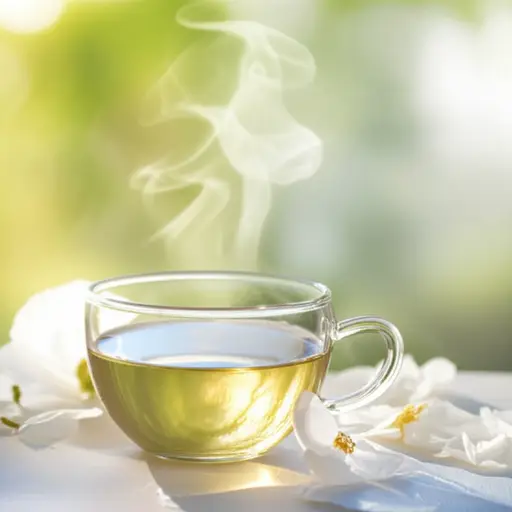 这茶有一股清淡的花香。