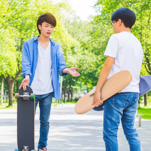 我能试试你的新滑板吗？