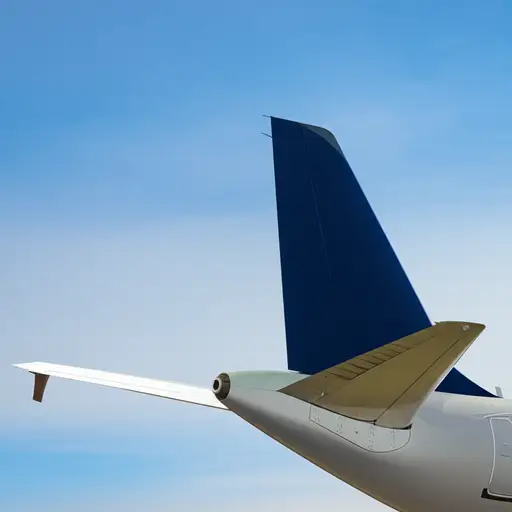 飞机的尾部设计用于飞行时的稳定性。