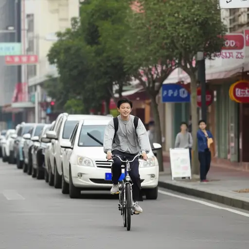 自行车是一种非常方便的出行方式。