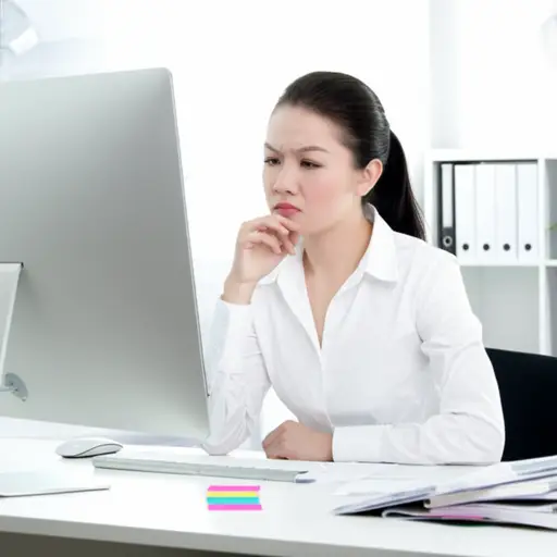 目前她对工作感到非常不满。