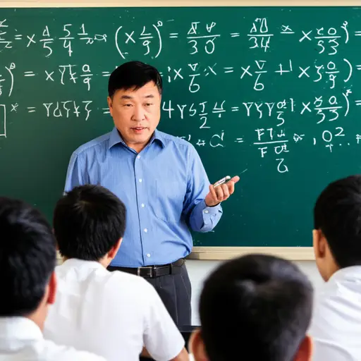 我的数学老师非常严格。