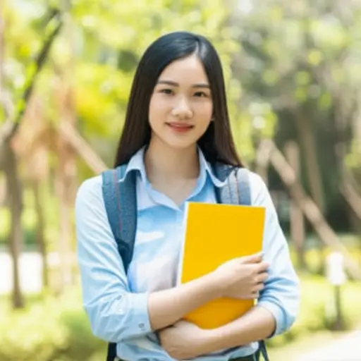 她是一个优秀的学生，有着光明的未来。