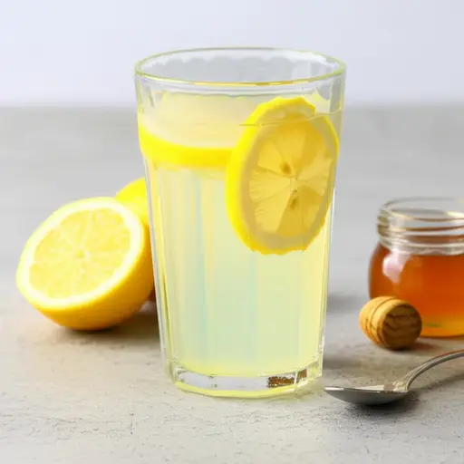 这杯柠檬水加点蜂蜜会更美味。