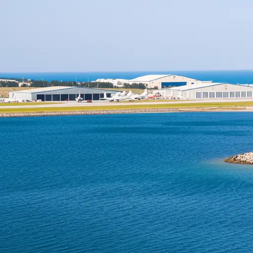 沿海城镇附近有一个美国空军基地。