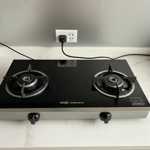 炉灶在哪里连接到电源？