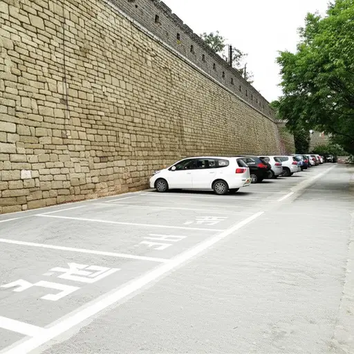 只需改造城墙外的两个区域用于停车就足够了。