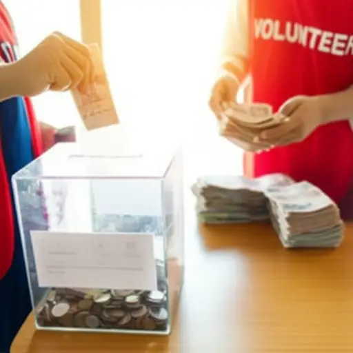 慈善活动筹集了五百美元左右。