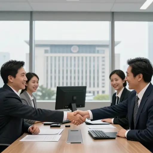 这家软件公司被签约（承包）为政府开发一套新的安全系统。