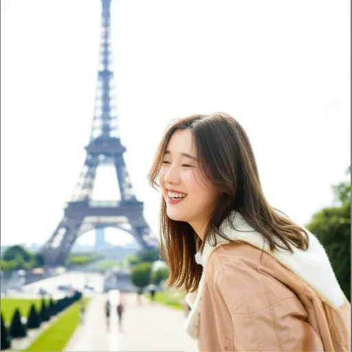 她法语说得很好。