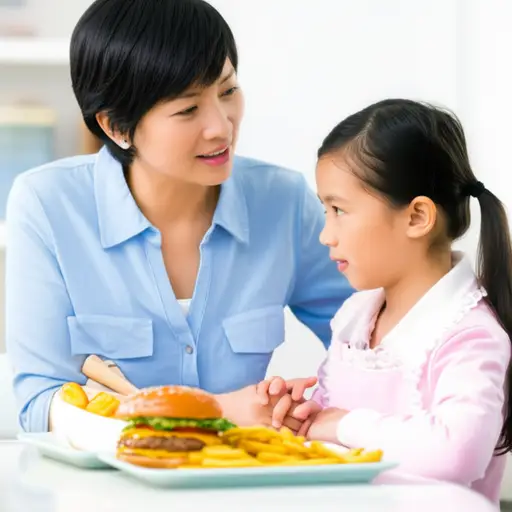 我妈妈说我应该少吃快餐。