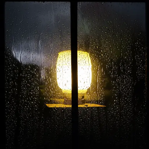 暴风雨的夜晚有时会让人感到害怕。