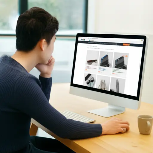 我经常在网上购物。