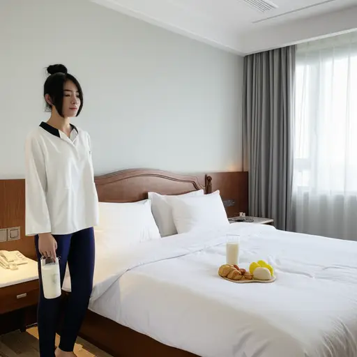 我穿好衣服，然后吃了早餐。