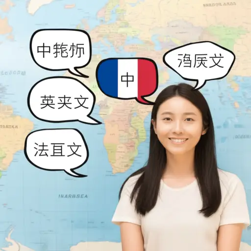 她能说四种语言。