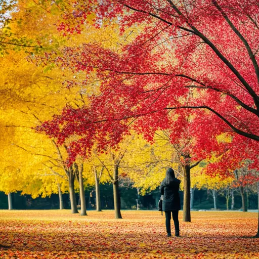 秋天是我最喜欢的季节，因为天气凉爽又可以看到五彩缤纷的落叶。