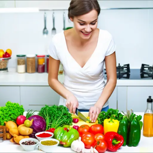 我喜欢素食烹饪。