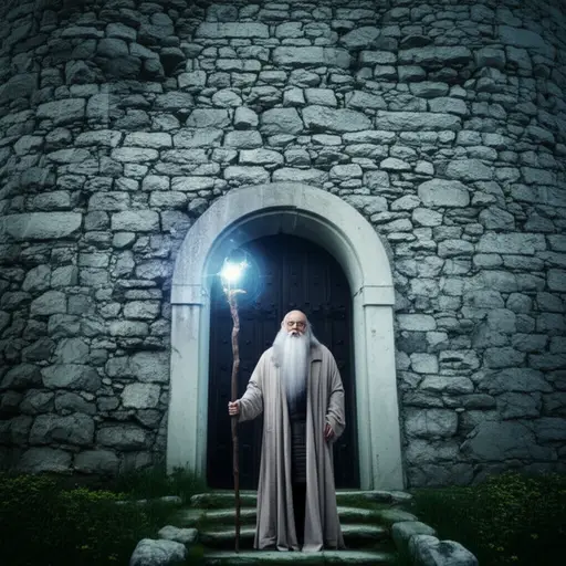 从前在一个遥远的国度，住着一位聪明的老巫师。