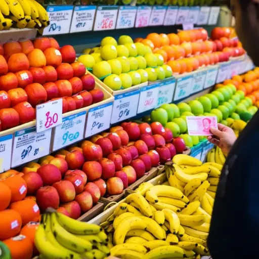 我通常每周花五十元买水果。