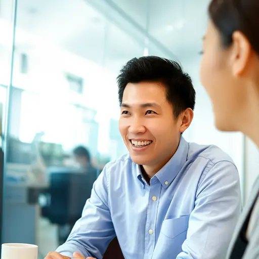 最近，他的态度出现了积极的改变。