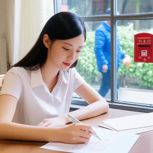 她承诺每周给我写信。