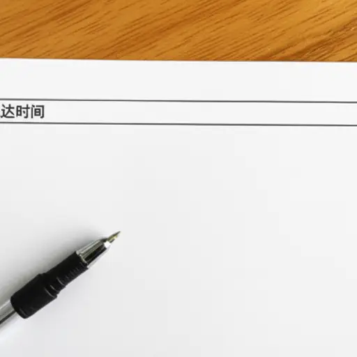 请在表格中填写你的到达时间。