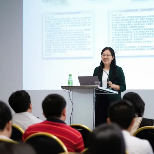 演讲者就城市交通做了一个有趣的报告。