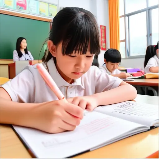 我妹妹在学校表现非常出色。